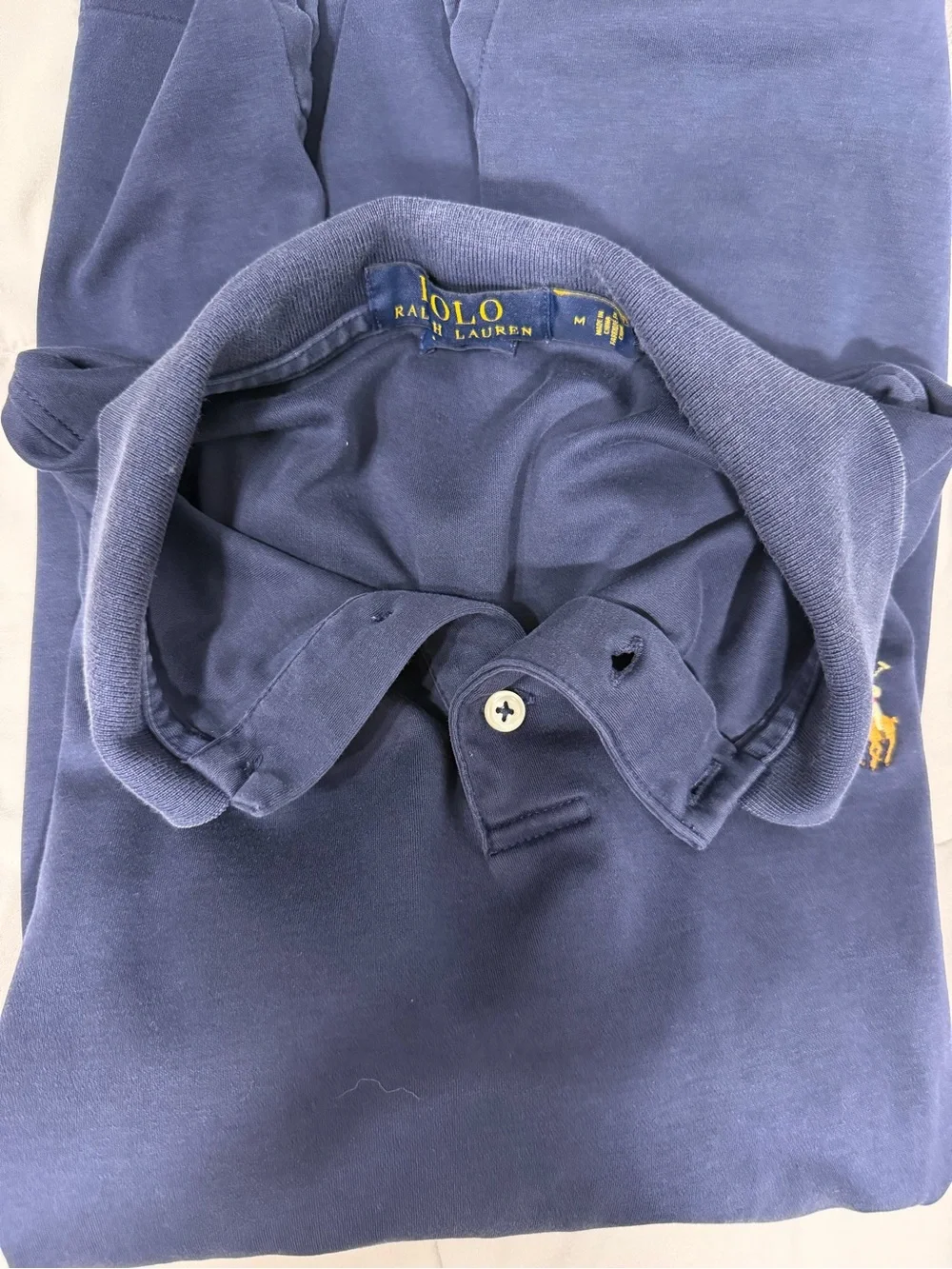 Polo Ralph Lauren Classic Fit Polo Shirt Size M Navy